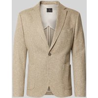 Zuitable 2-Knopf-Sakko mit Reverskragen in Beige, Größe 48 von Zuitable