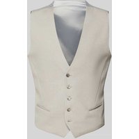 Zuitable Anzugweste mit V-Ausschnitt Modell 'DIWESLEY' in Beige, Größe 56 von Zuitable
