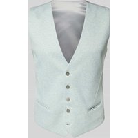 Zuitable Anzugweste mit V-Ausschnitt Modell 'WESLEY' in Mint, Größe 50 von Zuitable