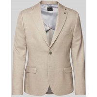 Zuitable Sakko mit Brustleistentasche Modell 'DiNick' in Beige, Größe 44 von Zuitable