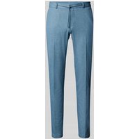 Zuitable Slim Fit Anzughose mit Bindegürtel Modell 'SPARTAFLEX' in Aqua, Größe 52 von Zuitable