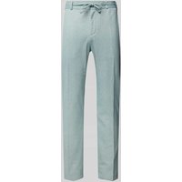 Zuitable Slim Fit Anzughose mit Bindegürtel Modell 'SPARTAFLEX' in Mint, Größe 48 von Zuitable