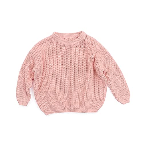 Zukmuk Baby Pullover Mädchen Sweatshirt Baby Winter Kleidung Mädchen Strickpullover Mädchen Baby Pullover Jungen Pulli Baby (80, Rosa A) von Zukmuk