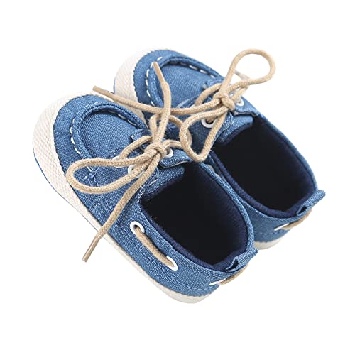 Zukmuk Baby Turnschuhe Anti-Rutsch Krabbelschuhe für Baby Schuhe Lauflernschuhe Mädchen Babyschuhe 0-6 Monate Lauflernschuh Baby Sneaker Mädchen (Blau B, 0_Months, 11) von Zukmuk