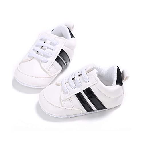 Zukmuk Baby Turnschuhe Anti-Rutsch Krabbelschuhe für Baby Schuhe Lauflernschuhe Mädchen Babyschuhe 0-6 Monate Lauflernschuh Baby Sneaker Mädchen (Weiß A2, 0_Months, 11) von Zukmuk