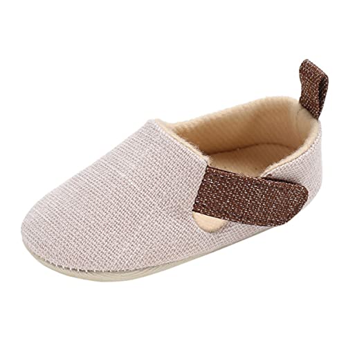 Zukmuk Krabbelschuhe für Baby Schuhe Lauflernschuhe Mädchen Babyschuhe 0-6 Monate Lauflernschuh Anti-Rutsch Krabbelschuhe Baby Schuhe Jungen 0-6 Monate (Aprikose C, 0_Months, 11) von Zukmuk