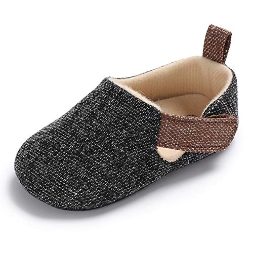 Zukmuk Krabbelschuhe für Baby Schuhe Lauflernschuhe Mädchen Babyschuhe 0-6 Monate Lauflernschuh Anti-Rutsch Krabbelschuhe Baby Schuhe Jungen 0-6 Monate (Dunkelgrau C, 0_Months, 11) von Zukmuk