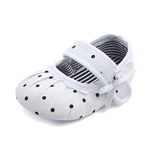 Zukmuk Krabbelschuhe für Baby Schuhe Lauflernschuhe Mädchen Babyschuhe 0-6 Monate Lauflernschuh Anti-Rutsch Krabbelschuhe Baby Schuhe Jungen 0-6 Monate (Weiß B, 6_Months, 12) von Zukmuk