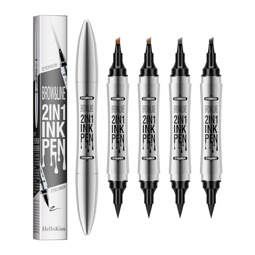 microblading augenbrauenstift wasserdicht, 2-in-1augenbra uenstift und eyeliner braun Quick Dryinglanglebig und für das tägliche Make-up geeignet (01# hellbraun) von ZukqrymluvIQ
