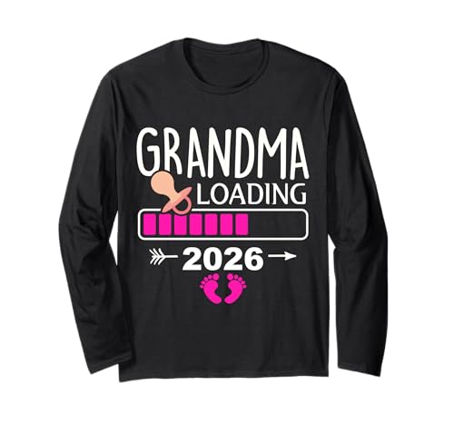 Grandma Loading 2026 Ankündigung Baby Langarmshirt von Zukünftige Großmutter Baby Ankündigung
