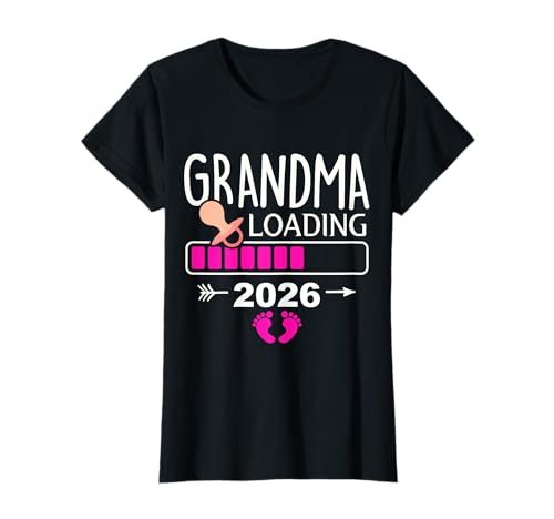 Grandma Loading 2026 Ankündigung Baby T-Shirt von Zukünftige Großmutter Baby Ankündigung