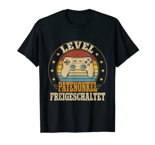 Herren Patenonkel Level Freigeschaltet Schwangerschaft Verkünden T-Shirt Herren Patenonkel Level Freigeschaltet Schwangerschaft Verkünden T-Shirt von Zukünftiger Werdende Großeltern Mama Schwanger