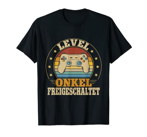 Herren Onkel Level Loading Schwangerschaft Verkünden Baby Party T-Shirt von Zukünftiger Werdender Onkel Eltern Mama Schwanger