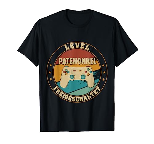 Patenonkel Level Loading - Schwangerschaft Verkünden Baby T-Shirt von Zukünftiger Werdender Onkel Eltern Mama Schwanger