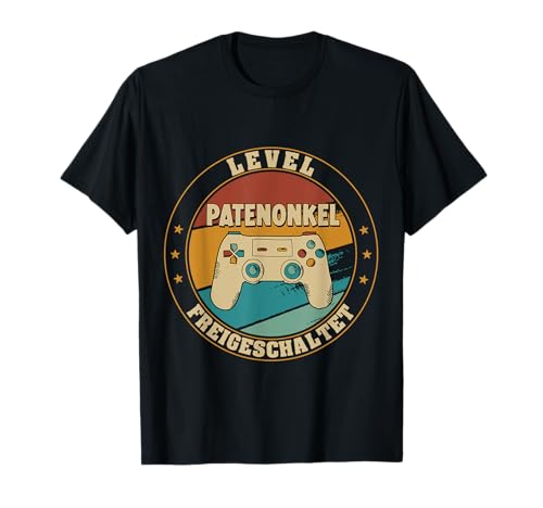Patenonkel Level Loading - Schwangerschaft Verkünden Baby T-Shirt von Zukünftiger Werdender Onkel Eltern Mama Schwanger