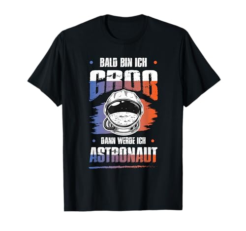 Bald Bin Ich Groß Dann Werde Ich Astronaut Kinder Shirt T-Shirt von Zukunft Astronaut Weltraum Mission Kosmos