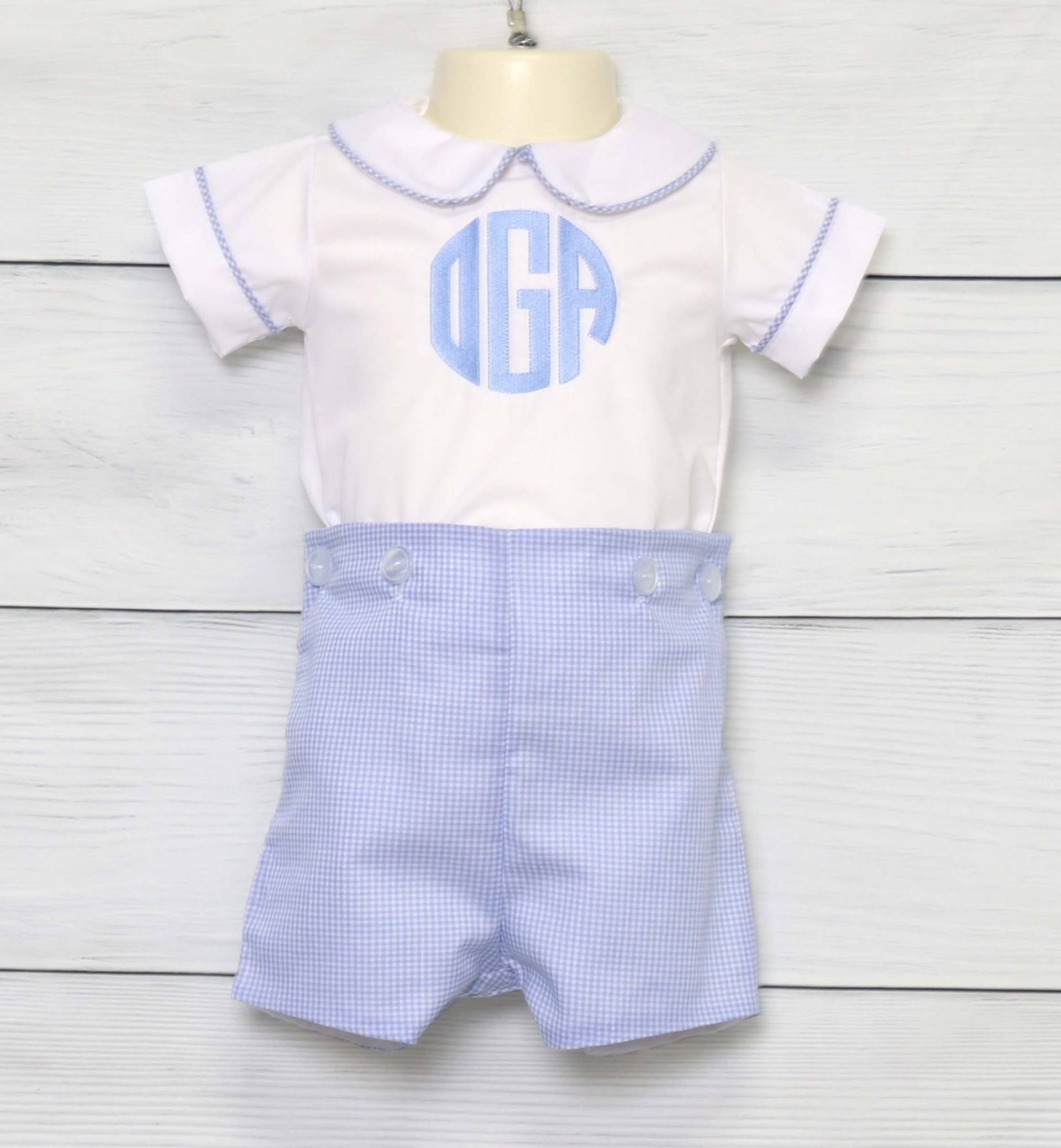 Baby Boy Widmung Outfit, Kinder Kleidung, Neugeborenen Jungen Button-On-Anzug, Kleinkind Button Auf Anzug, Zuli Kids 294396 von ZuliKids