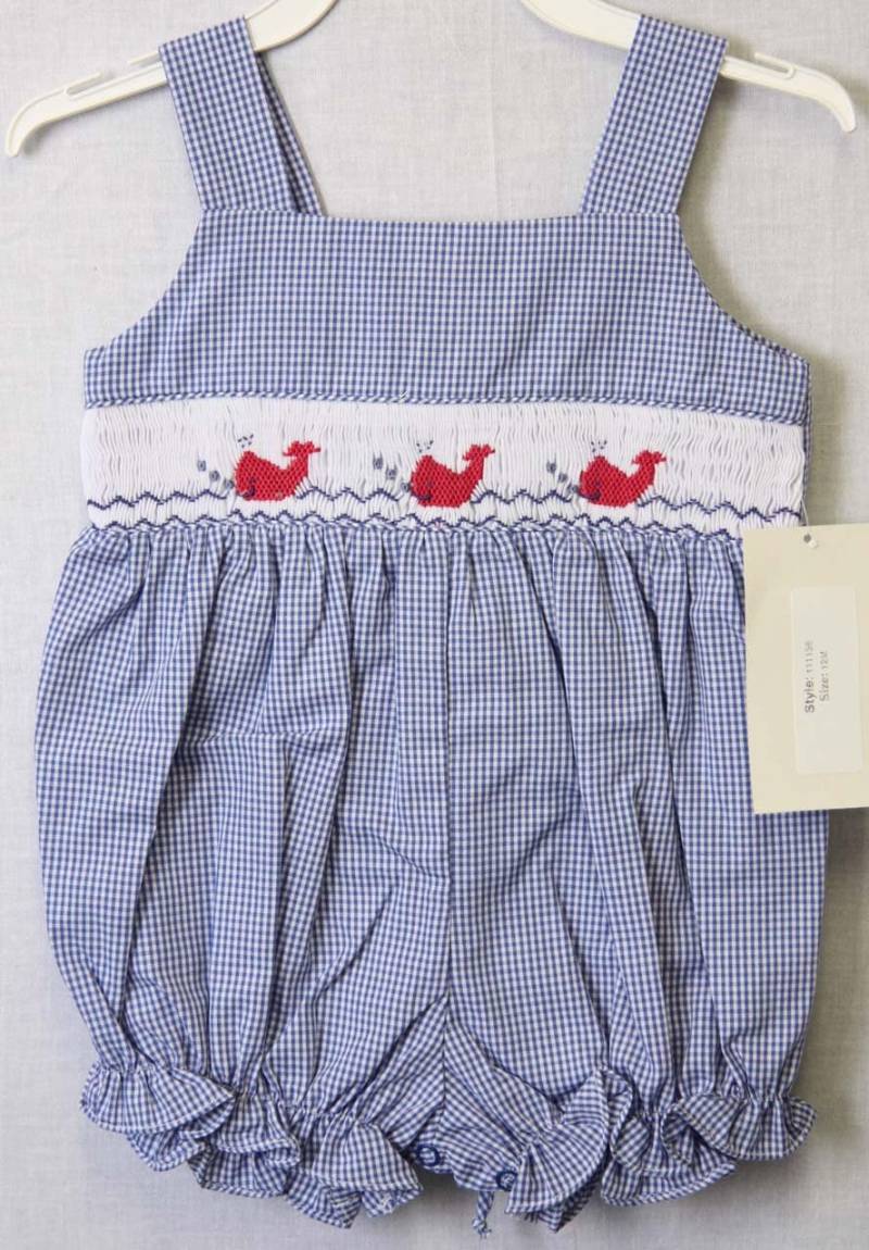 Baby Mädchen Kleidung, Gesmokt Bubble, Bubble Strampler, Romper, Gesmoktes Girl, 412436 - Aa074 von ZuliKids