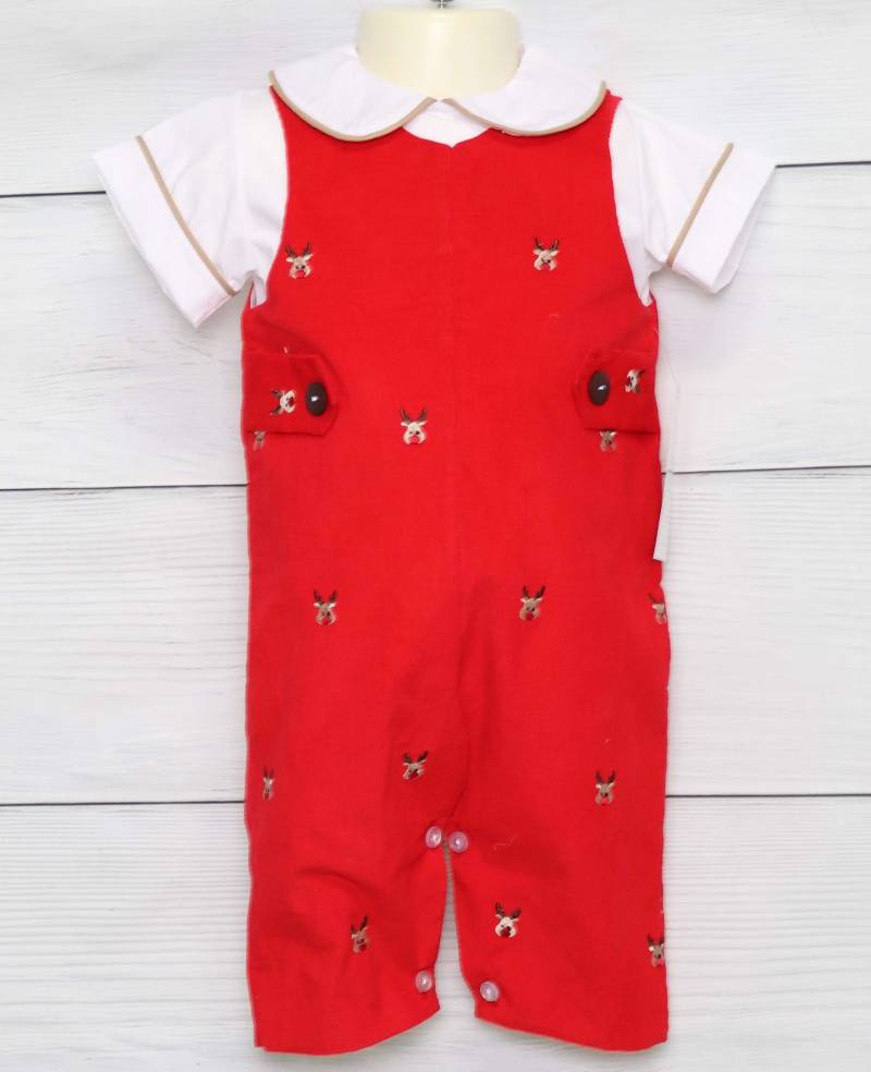 Bestickter Cord Weihnachts-strampler - Baby Jungen Weihnachts Outfit 292213 Bestickter Cord Weihnachts-strampler - Baby Jungen Weihnachts Outfit 292213 von ZuliKids
