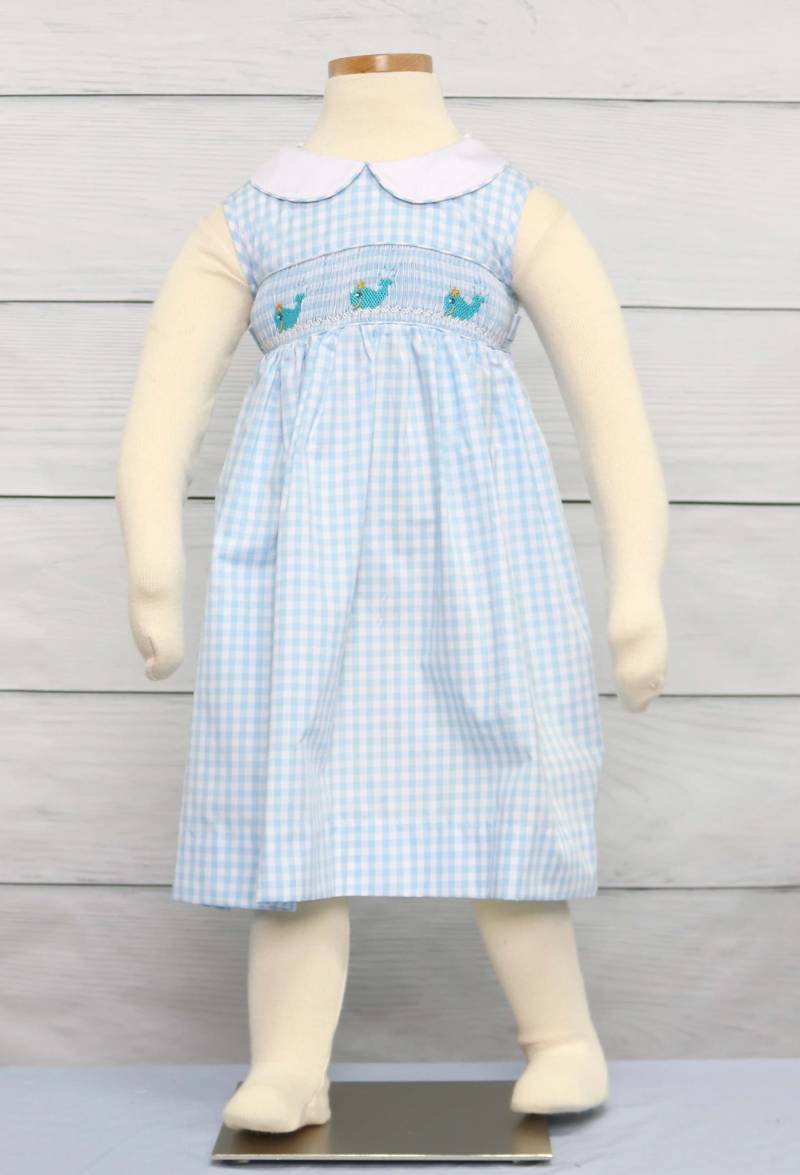 Kinder Kleider, Kleinkind Sommerkleid, Gesmoktes Kleid, Kleid Für Mädchen, Gesmokte Kleidung, Zuli Kids 412172 -A173 von ZuliKids