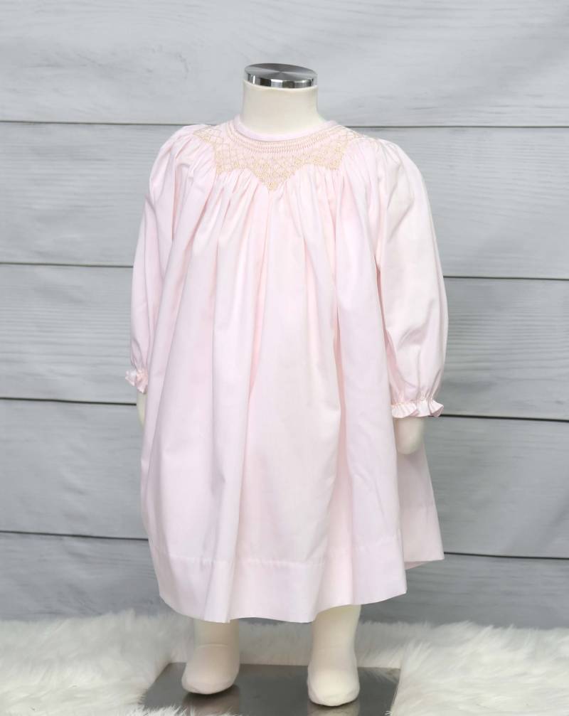 Kleine Mädchen Kleider, Gesmoktes Kleid, Kleinkind Gesmokte Osterkleider Für Mädchen, Babykleider, 412578-Cc161 von ZuliKids