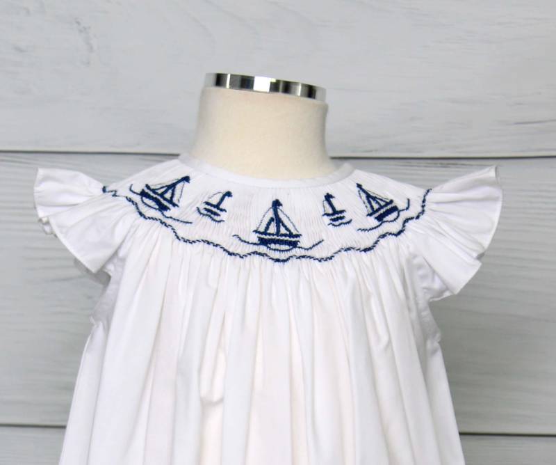 Mädchen Sommerkleid, Bischof Ärmelkleid, Strand Gesmoktes Gesmokte Kleider Baby Mädchen, 412631-Cc187 von ZuliKids