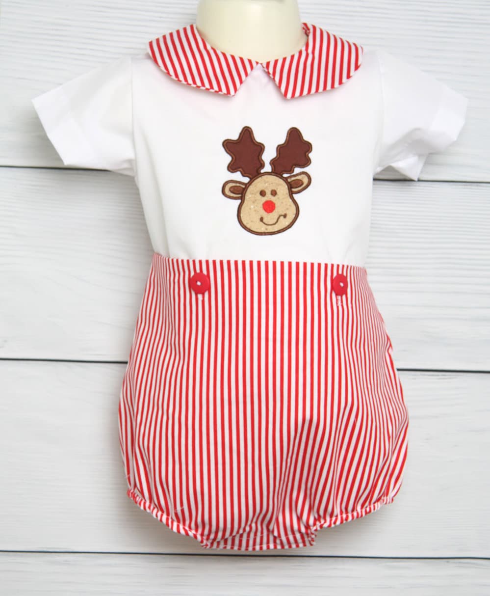 Personalisiertes Baby Weihnachts Outfit - Junge Mit Rentier Babys Erstes Von Zuli Kids 291652 von ZuliKids