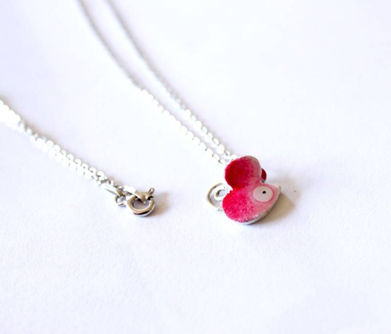 Kleine Maus-Halskette Aus Bronze Oder Sterling Silber925-Handbemalt Mit Acrylfarben-Pink-Tiere-Süßer Schmuck-Lustig Kleine Maus-Halskette Aus Bronze Oder Sterling Silber925-Handbemalt Mit Acrylfarben-Pink-Tiere-Süßer Schmuck-Lustig von ZuluAndLulu