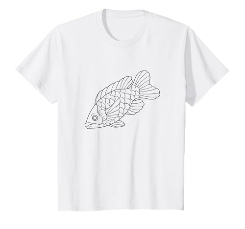 Kinder Fisch zum Ausmalen, Bemalen und Anmalen - Kindergeburtstag T-Shirt von Zum Ausmalen, Bemalen und Anmalen
