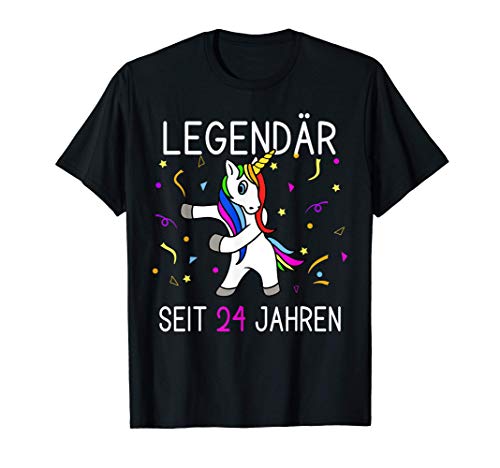 24. Geburtstag Shirt - Damen Einhorn Legendär seit 24 Jahren T-Shirt 24. Geburtstag Shirt - Damen Einhorn Legendär seit 24 Jahren T-Shirt von Zum2 24. Geburtstag Geschenk