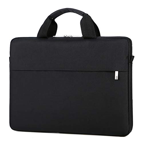 ZumZup Laptoptasche Schutzhülle Aktentasche Abwehr Laptop Schulter Business Tasche Messenger Bag mit Schultergurt Laptop Sleeve für Damen Herren Computer Sleeve kompatibel Schwarz Größe 13 Zoll von ZumZup