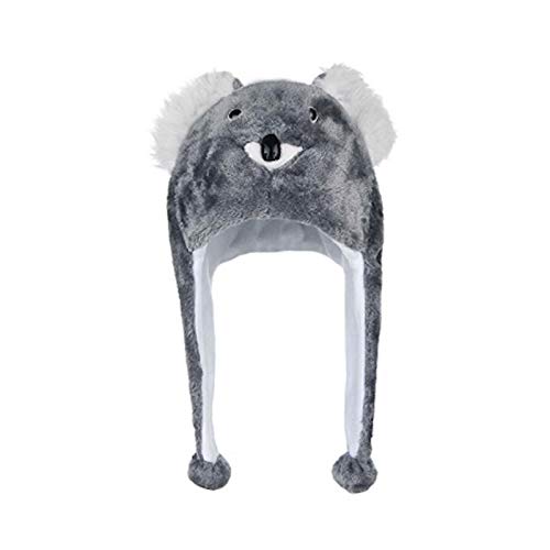 ZumZup Unisex Erwachsene Kinder Plüschhut Winter Mütze Hüte Bühnenwerkzeuge Geschenk Casual B Koala One Size(ab 8 Jahren Alt) von ZumZup