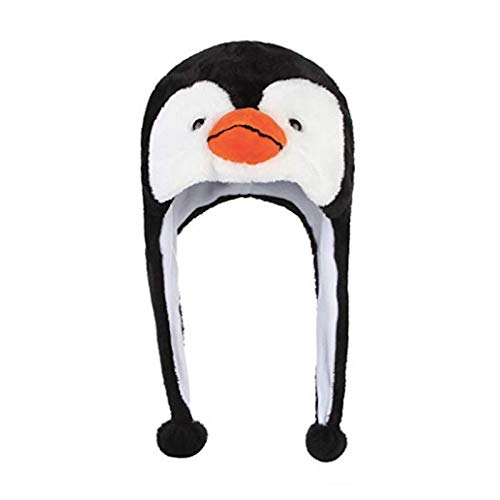 ZumZup Unisex Erwachsene Kinder Plüschhut Winter Mütze Hüte Bühnenwerkzeuge Geschenk Casual B Pinguin One Size(ab 8 Jahren Alt) von ZumZup