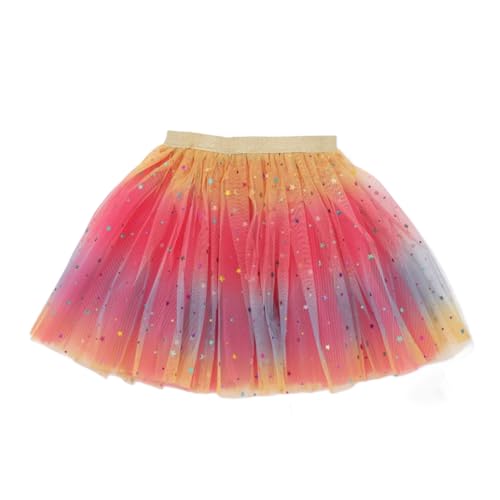 Tüllrock Kinder Mädchen, Bunt Regenbogen Rock Baby, Ballerina Tütü Bunter Prinzessin Feen Kostüm,3-8 Jahre von Zundo