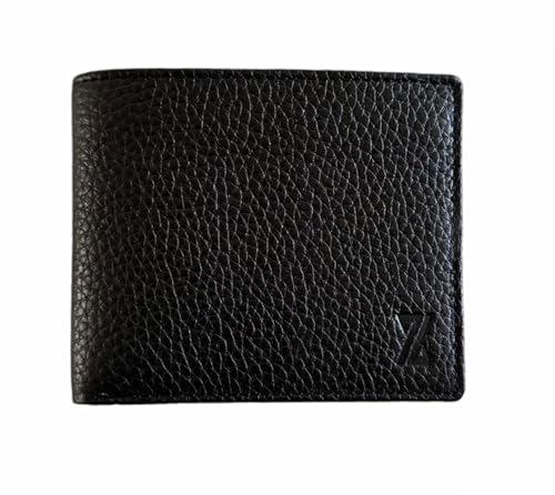 Zundooz Adonis Classic Pebble Leather Bifold Slim Wallet for Men, Schwarz , 11x9.5x1.5, Schlank und modern Zundooz Adonis Classic Pebble Leather Bifold Slim Wallet for Men, Schwarz , 11x9.5x1.5, Schlank und modern von Zundooz