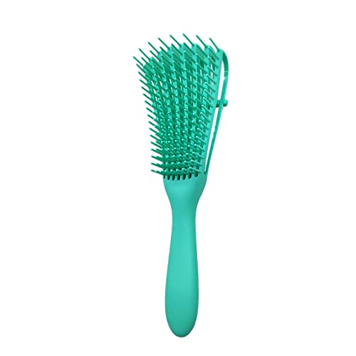 Zunedhys Haarbürste Entwirrungsbürste Kopfhautmassage Haarkamm 3A bis 4C Kinky Wavy Curly Hair Brush Damen Herren Grün von Zunedhys