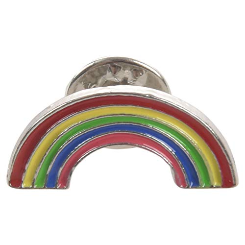 Zunedhys Modische Regenbogen-Brosche mit bunten Emaille-Anstecknadeln für Damen, Cartoon-Mini-Regenbogen-Metall-Brosche, Hut, Abzeichen, Halsband, Schmuck Xz1036, Zink von Zunedhys