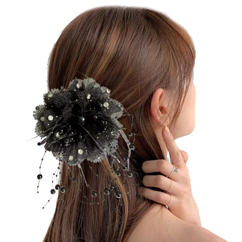 Zunetsutock Haarklammern für Frauen Künstliche Haarspangen - Krallen Pins Nicht Slip Perlen Quasten Edelsteine Caumpin - Haar Clips für Abdeckung Pins Boho von Zunetsutock