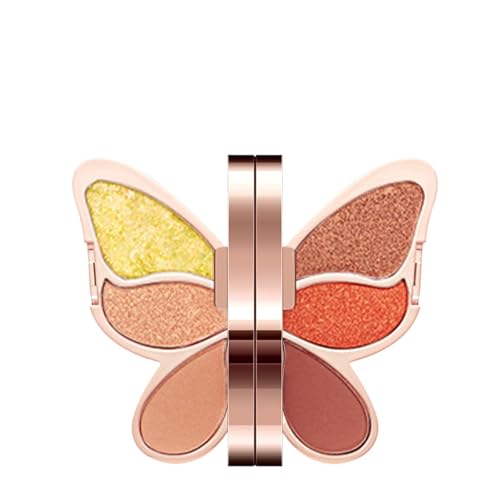 Make-up-Palette für die Augen – Lidschatten-Palette mit 6 Farben, pigmentierter Lidschatten und Glitzer, intensive und langanhaltende Farben, ideales Make-up für einen glamourösen Look, einfach von Zunishaone