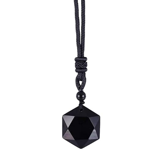 Obsidian Hexagram Anhänger Halskette - Kristallsterncharme, Natürlicher Edelsteinschmuck | Handgefertigtes Schutz Amulett, Echtes Heilungsstein -Accessoire, Spiritueller Energieanhänger Für Tägliche V Obsidian Hexagram Anhänger Halskette - Kristallsterncharme, Natürlicher Edelsteinschmuck | Handgefertigtes Schutz Amulett, Echtes Heilungsstein -Accessoire, Spiritueller Energieanhänger Für Tägliche V von Zunishaone