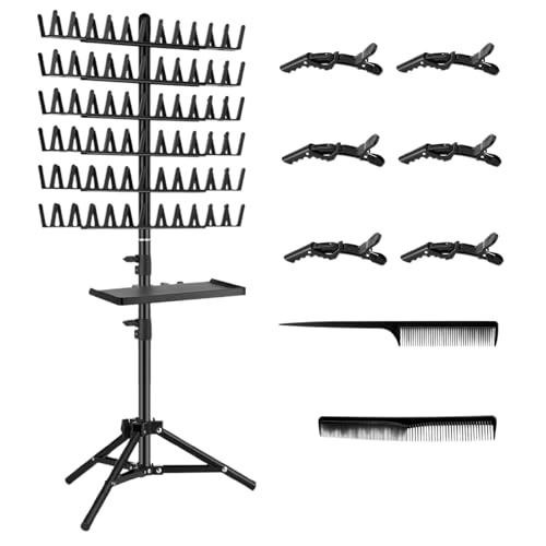 Tragbarer Styling -Teiler -Ständer - Einstellbarer Flechtenwerkzeughalter, abnehmbarer Haarabschnitt Organizer | Kompaktes Reiserahmen Leichtes Faltungsdesign, professionelle Salonausrüstung für Männe von Zunishaone