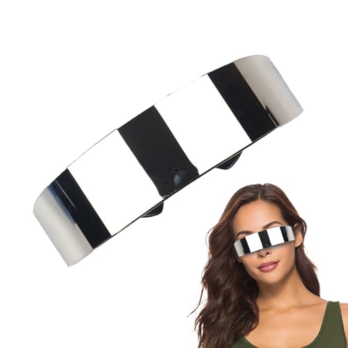 Zunishaone - Brillen: 30 g rahmenlose Visierblenden, UV-Schutz, randlose Cyber-Brillen, schlankes Wickel-Design, leicht, trendiges Mode-Accessoire, Outdoor-Sport, Unisex-Stil, silber, Refer to Zunishaone - Brillen: 30 g rahmenlose Visierblenden, UV-Schutz, randlose Cyber-Brillen, schlankes Wickel-Design, leicht, trendiges Mode-Accessoire, Outdoor-Sport, Unisex-Stil, silber, Refer to von Zunishaone