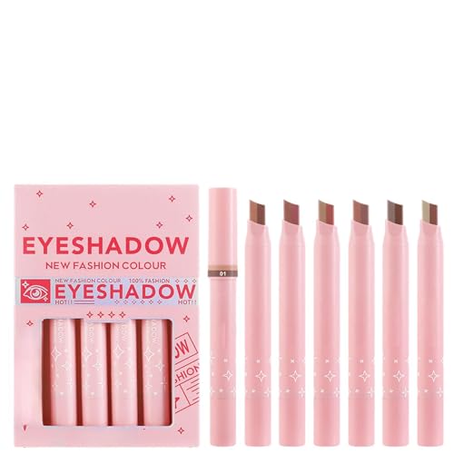 Zunishaone Lidschattenstift, zweifarbiger Lidschatten-Stift, Lidschattenstift, Lidschatten-Stift, zweifarbiger Lidschatten mit für Lidschatten mit Farblidschatten mit doppelter Farbe von Zunishaone