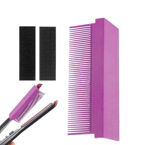 Zunishaone Silk Press Comb Attachment - Hair Straightener Accessory - Detachable Heat Resistant Straightening Press Clip for Women Salon von Zunishaone
