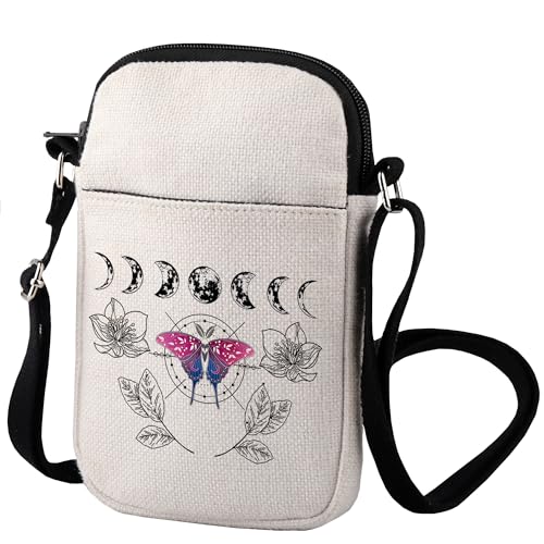 Zuo Bao Asexual Pride Crossbody Bag Celestial Luna Moth Rainbow Gay Pride Gay Pride Month Festival Subtle Demisexual, Schmetterling 3, INCH von Zuo Bao