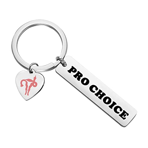 Zuo Bao Damen Right Jewelry Feministisches Geschenk Pro Choice Schlüsselanhänger Abortion Rights Schmuck für Frauen, Professionelle Wahl, Small von Zuo Bao