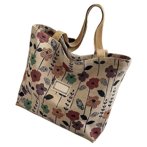 Ästhetische Leinwand Getötet Tasche Trendige Umhängetaschen Zum Einkaufen Strand Arbeitsreise Große Kapazität Trendy Tuchgeschenke Blumener Leinwand Getötet von Zuoeay