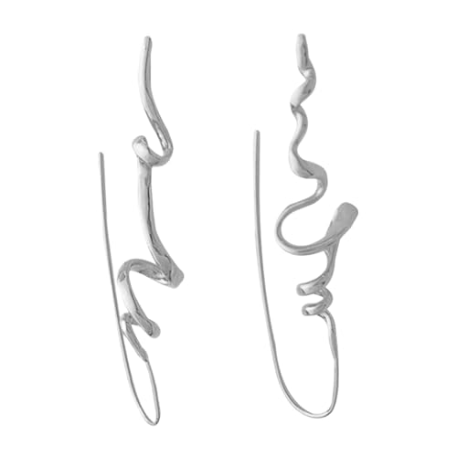 Abstrakte Designs Ohrringe Messingmaterialien Die Kühles Temperament Für Tägliche Freizeitgebrauch Gold/Silber Elegante Ohrringe Anbieten von Zuoeay