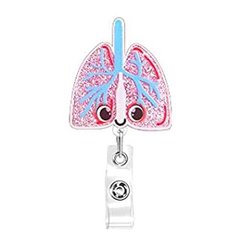 Acryl Organ Badge Reel Rotierende Clipname Acryl Textur Für Krankenhausstudenten Und Pädagogen Anatomische Herzstift Anwesend von Zuoeay