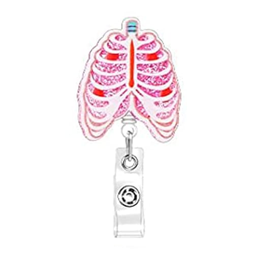 Acryl Organ Badge Reel Rotierende Clipname Acryl Textur Für Krankenhausstudenten Und Pädagogen Anatomische Herzstift Anwesend von Zuoeay